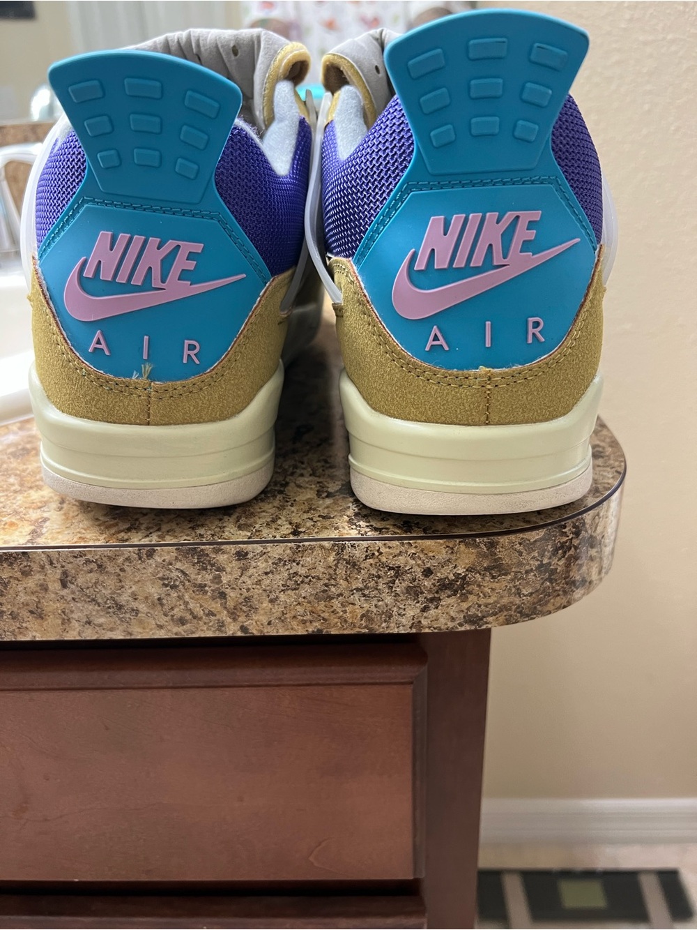 Nike Air Jordan Union Desert Moss Retro 4 size 13 excellent condition - Picture 3 of 8
